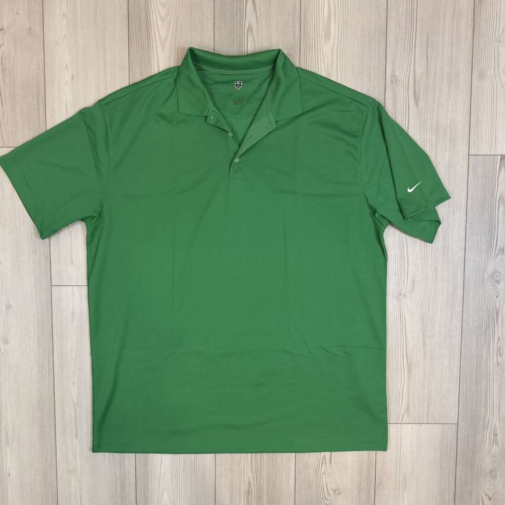 Nike Golf Polo Shirt 128898 Men's 3XL Kelly Green Dri-Fit Short Sleeve